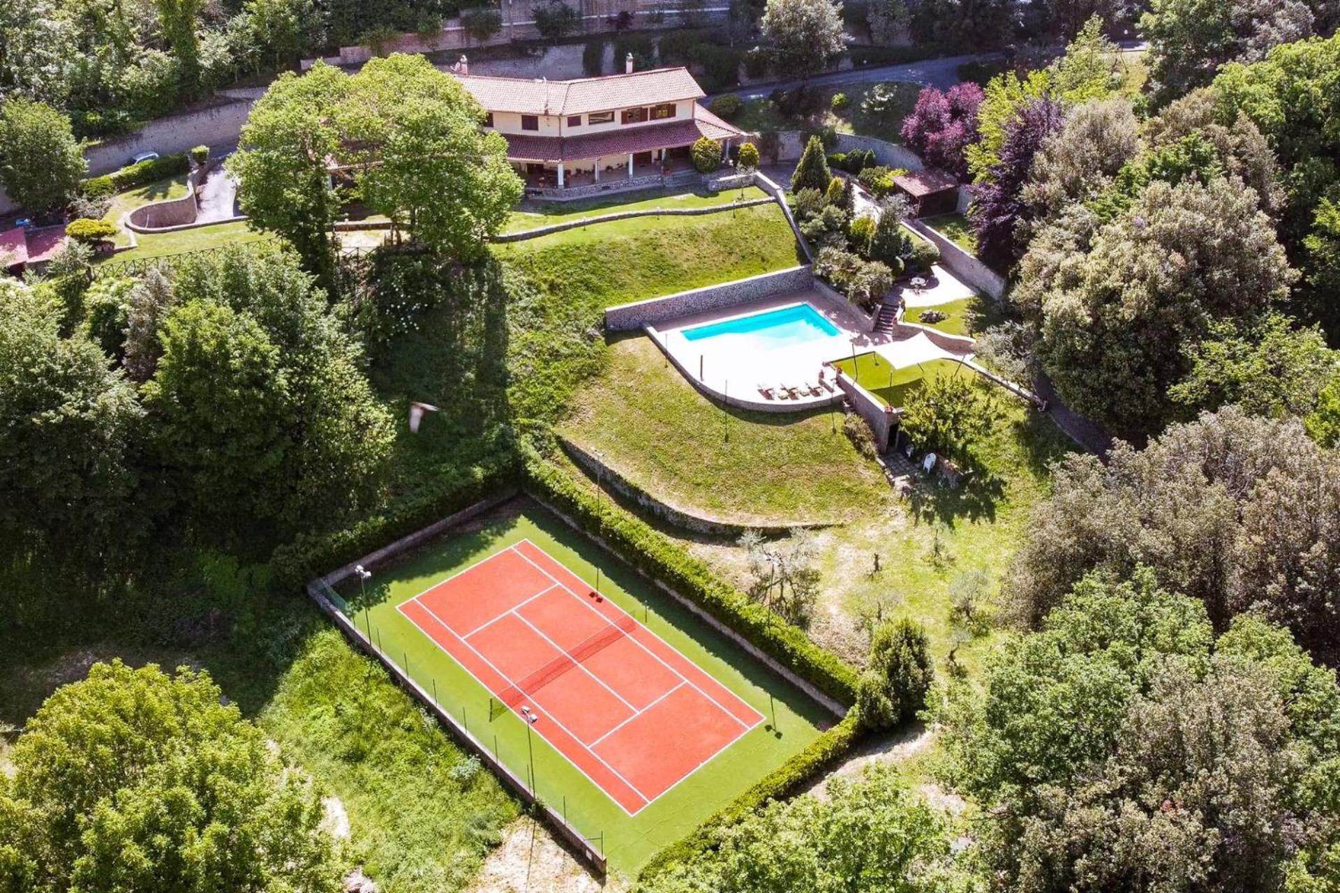 Villa Carolina - Piscina E Parco Panoramico Кампаньяно-ди-Рома Экстерьер фото