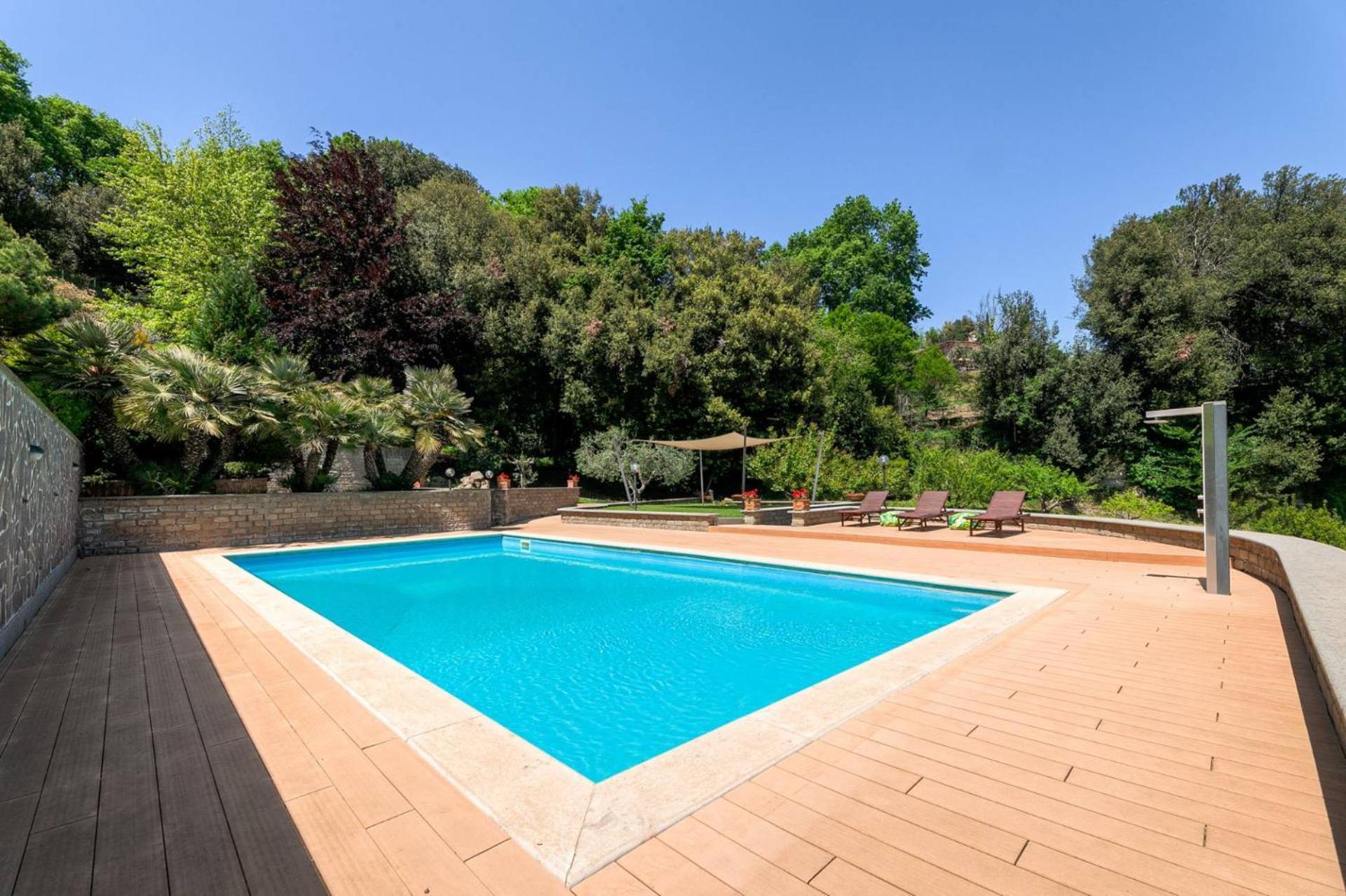 Villa Carolina - Piscina E Parco Panoramico Кампаньяно-ди-Рома Экстерьер фото