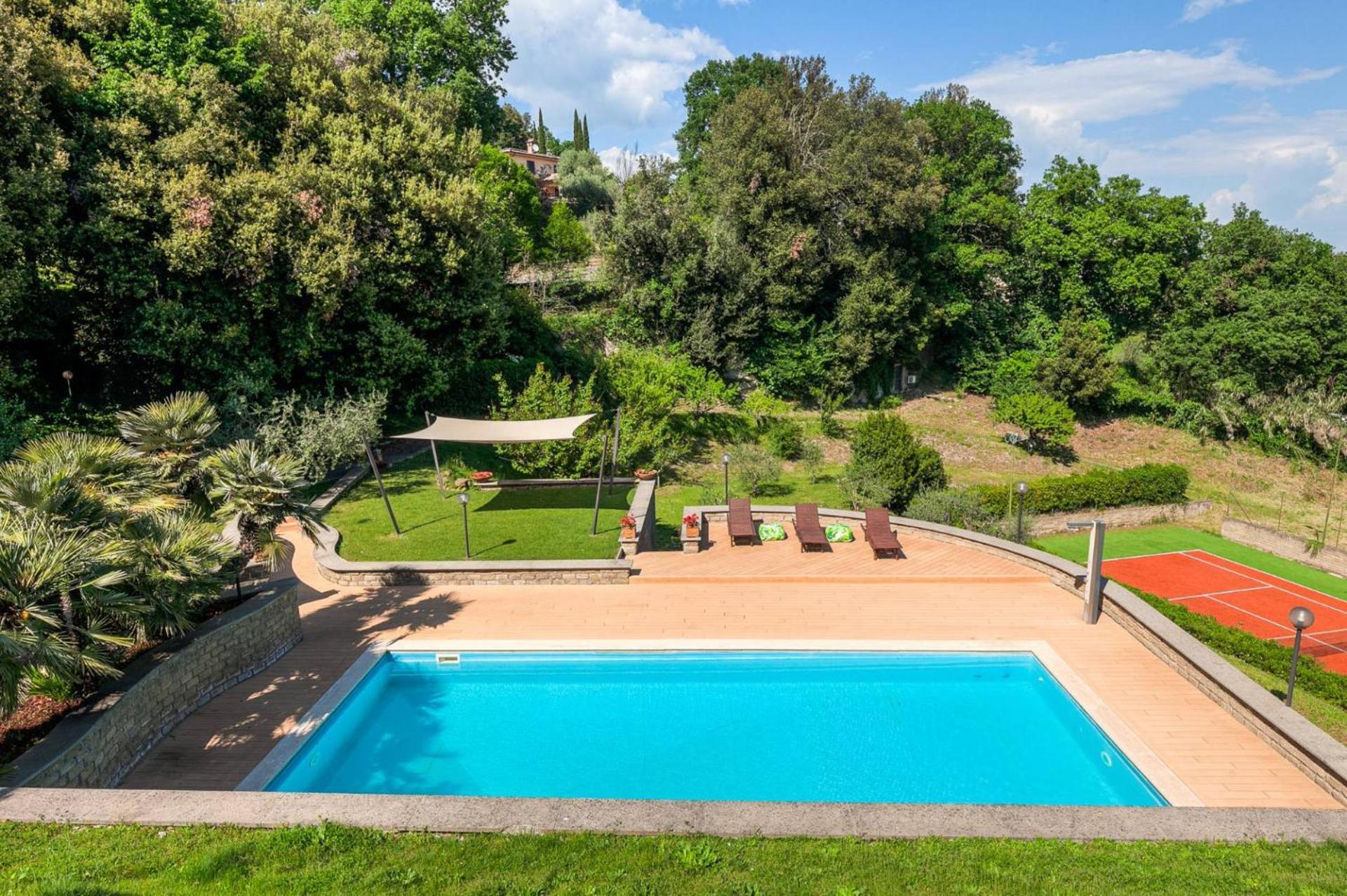 Villa Carolina - Piscina E Parco Panoramico Кампаньяно-ди-Рома Экстерьер фото